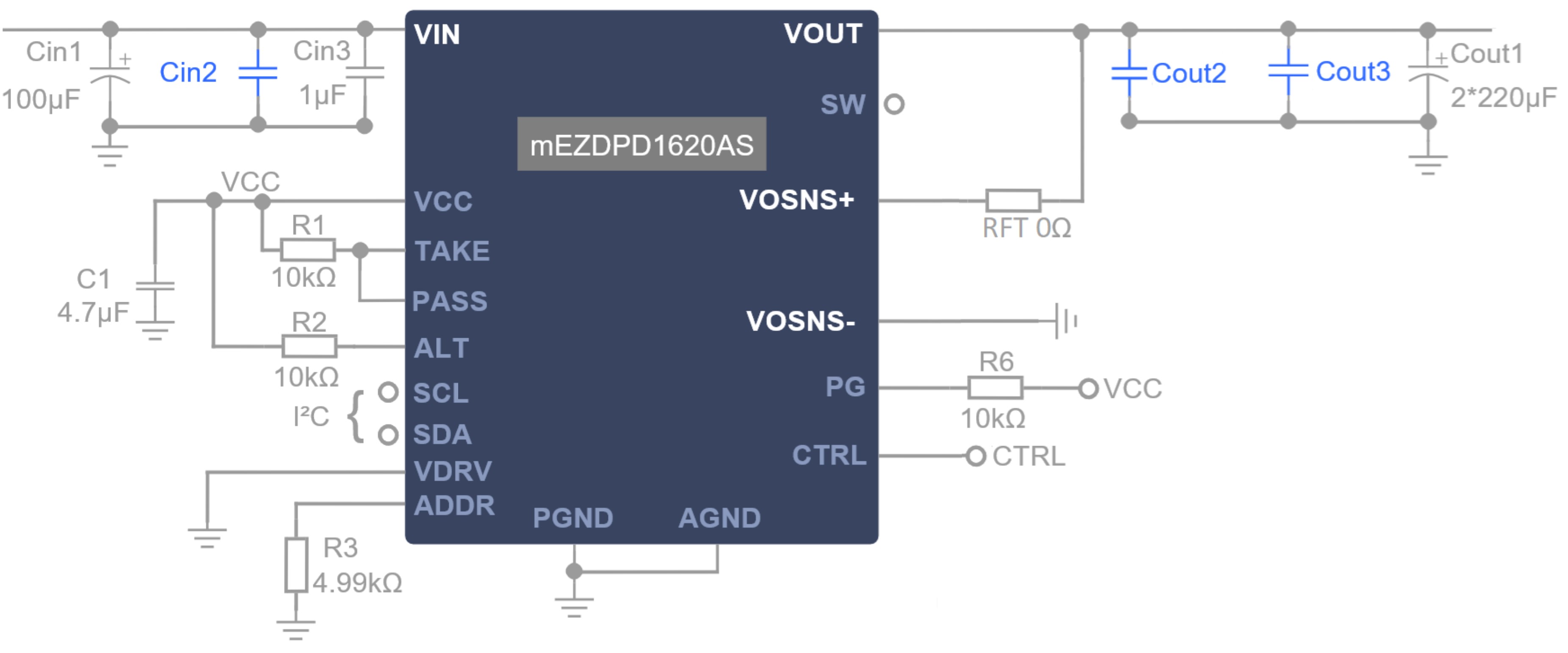 mEZDPD1620AS | The mEZDPD1620AS is a configurable DC/DC step-down power ...